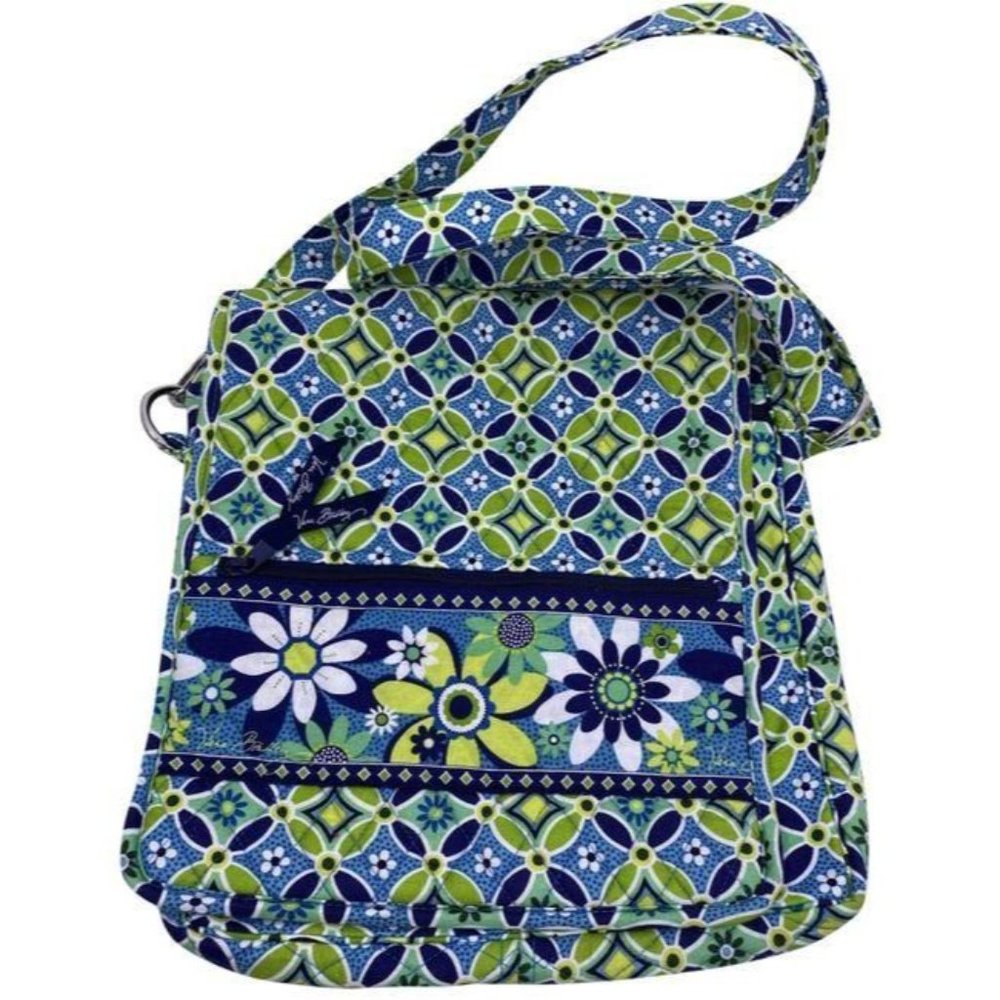 Vera Bradley Msrp Green Blue Cross Body Bag